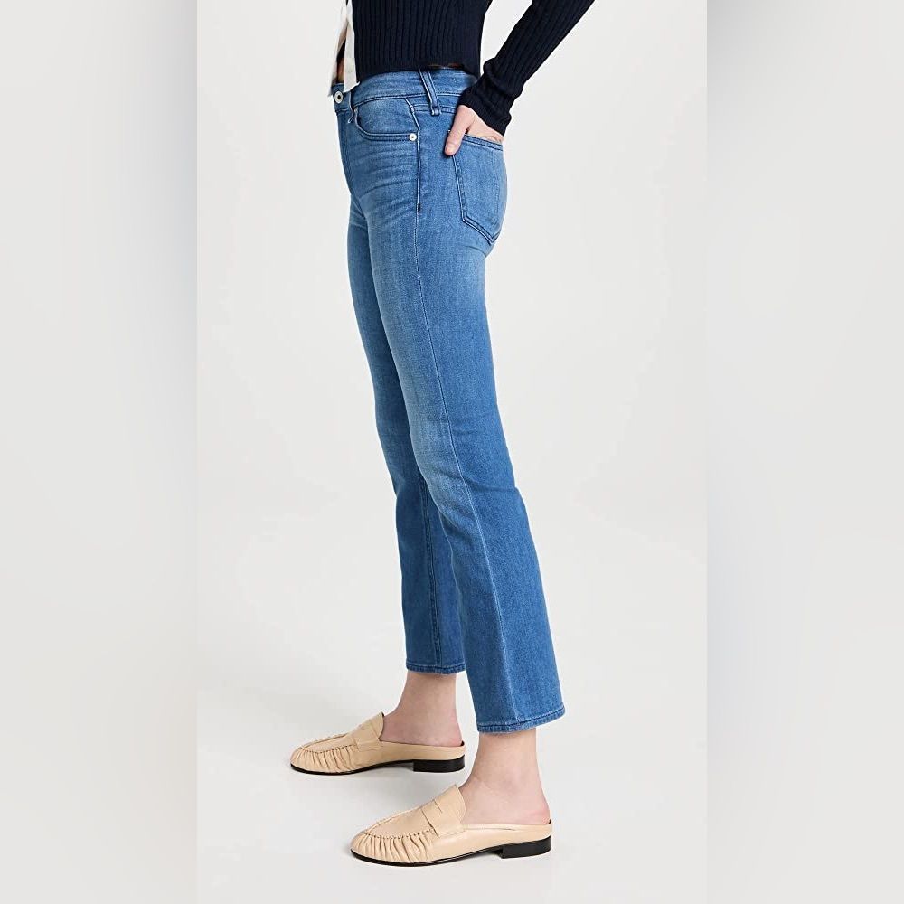 • Rag & Bone • Nina High Rise Ankle Flare Jeans Gravel - Picture 4 of 10
